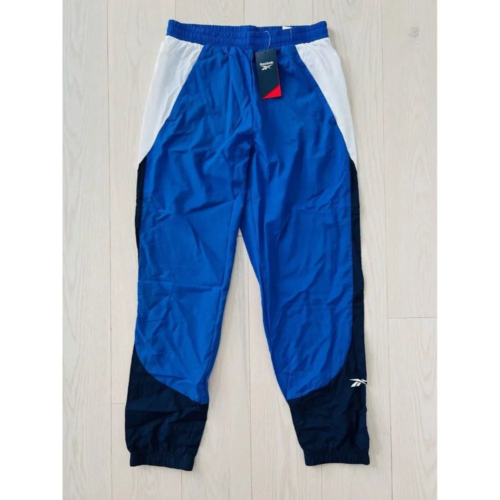 Reebok HT1687 Training Woven Performance Joggers Vector Blue ( M ) - Picture 3 of 5